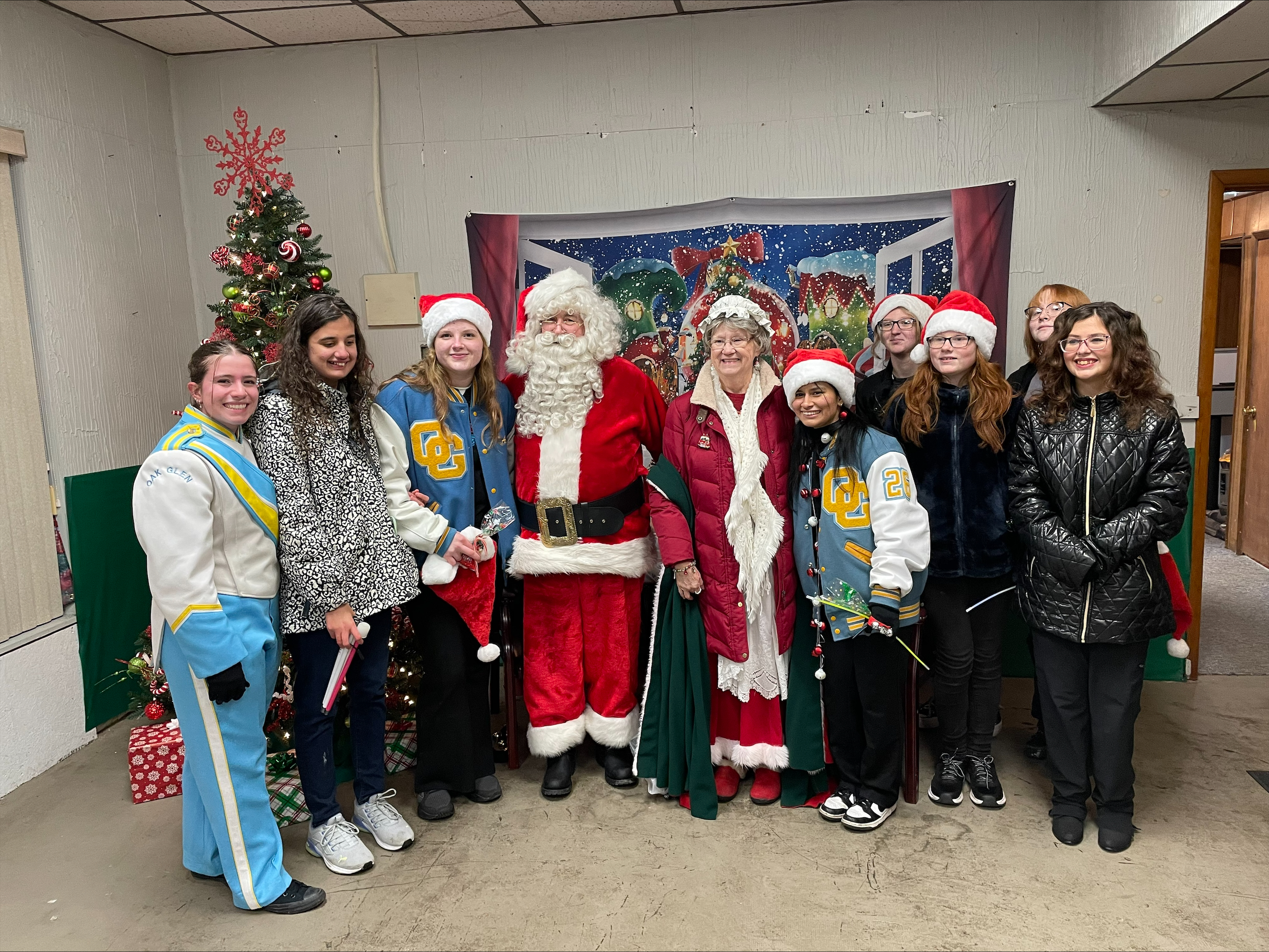 Choir with Santa