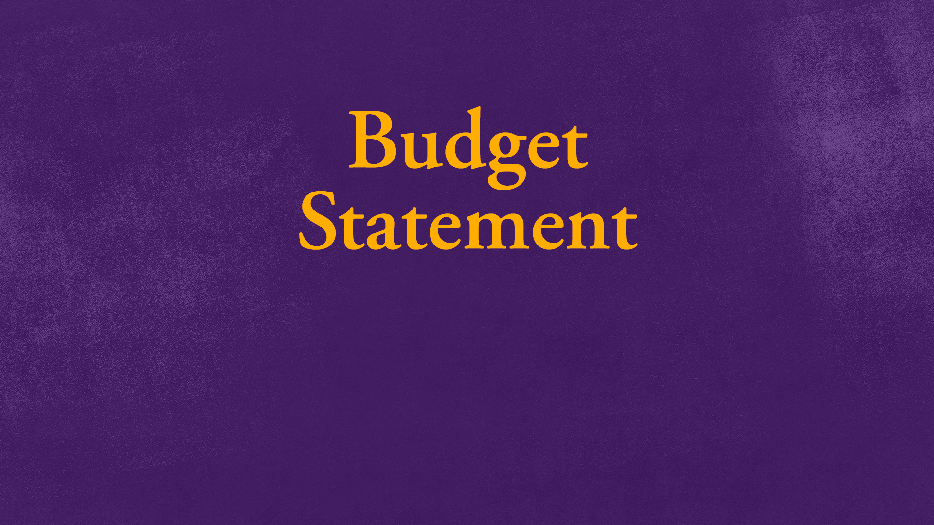 budget statement graphic