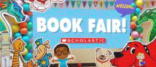 Book Fair Scholastic cartoon characters