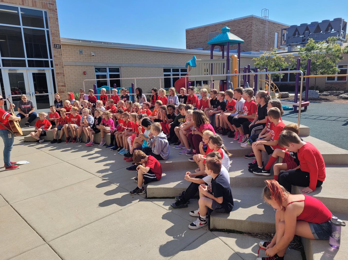 courtyard singing