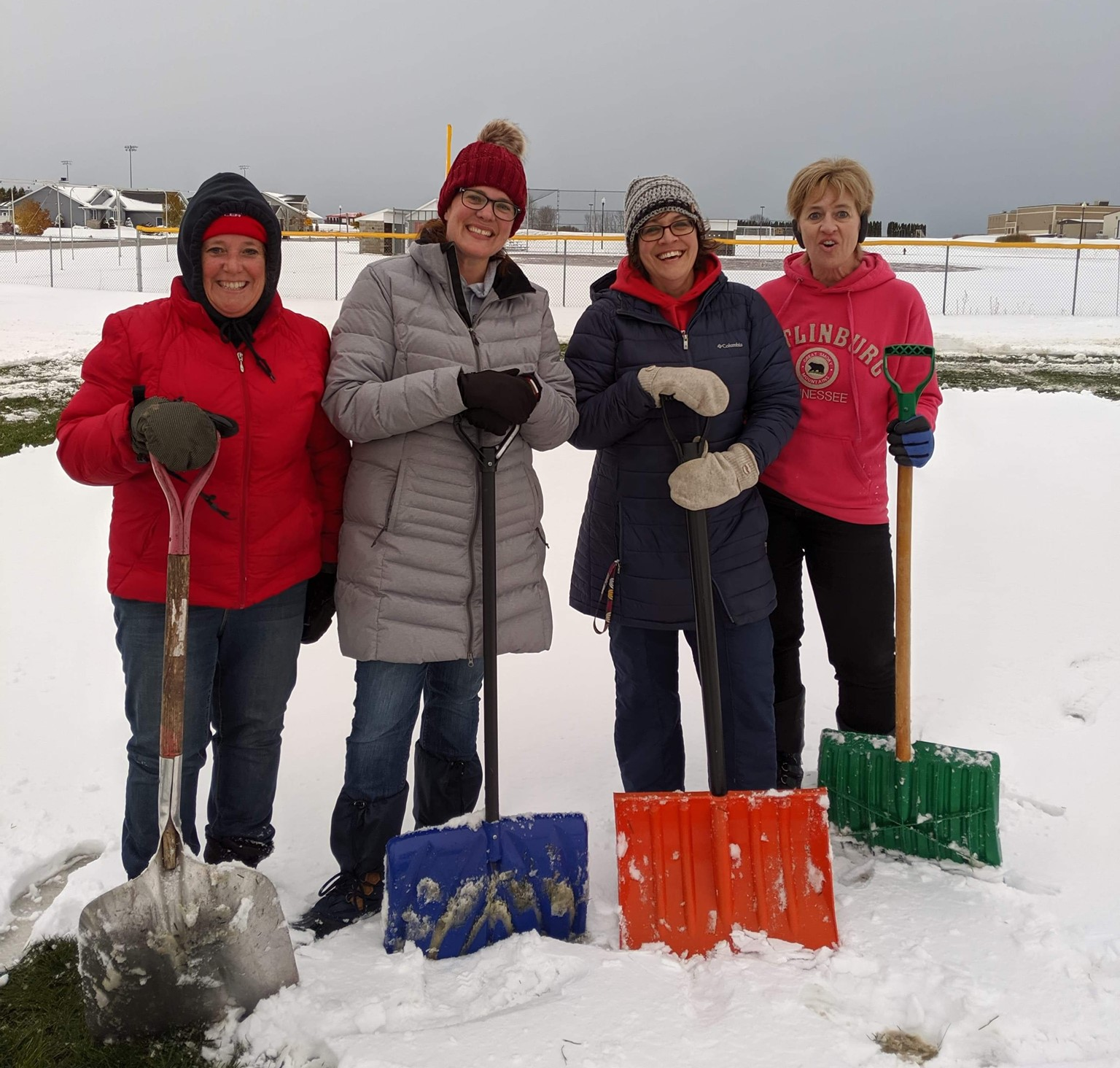 shoveling fields