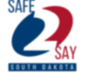 safe 2 say logo in red white and blue colors