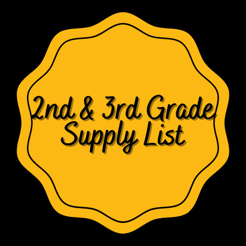 2nd & 3rd Grade Supply List