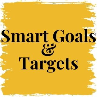 smart goals and targets button