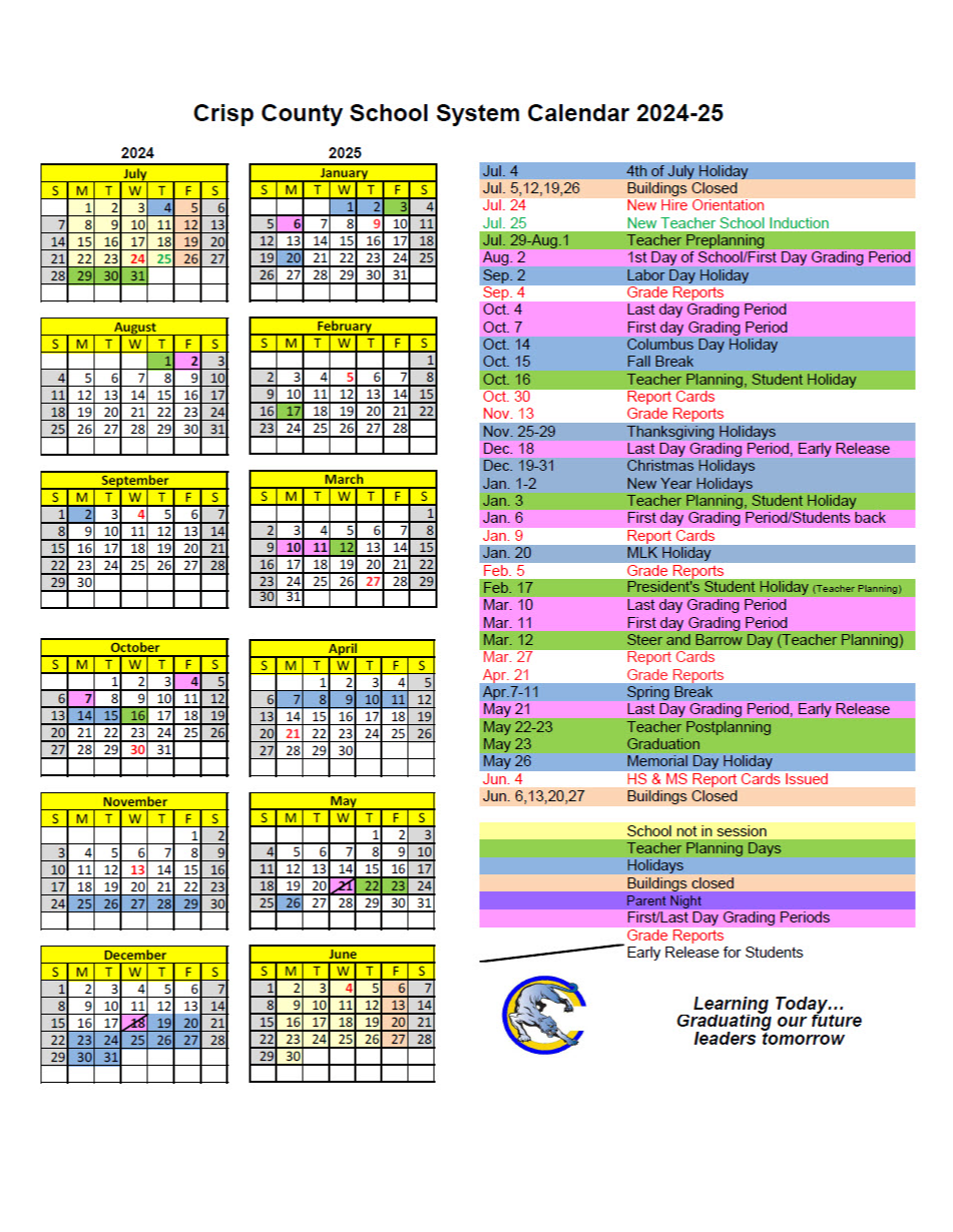 calendar for school year