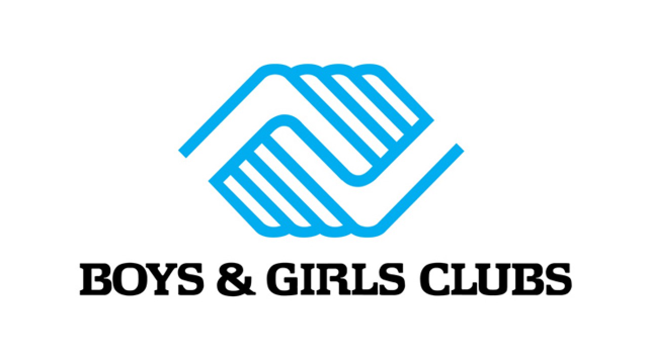 boy and girls club holding hands logo