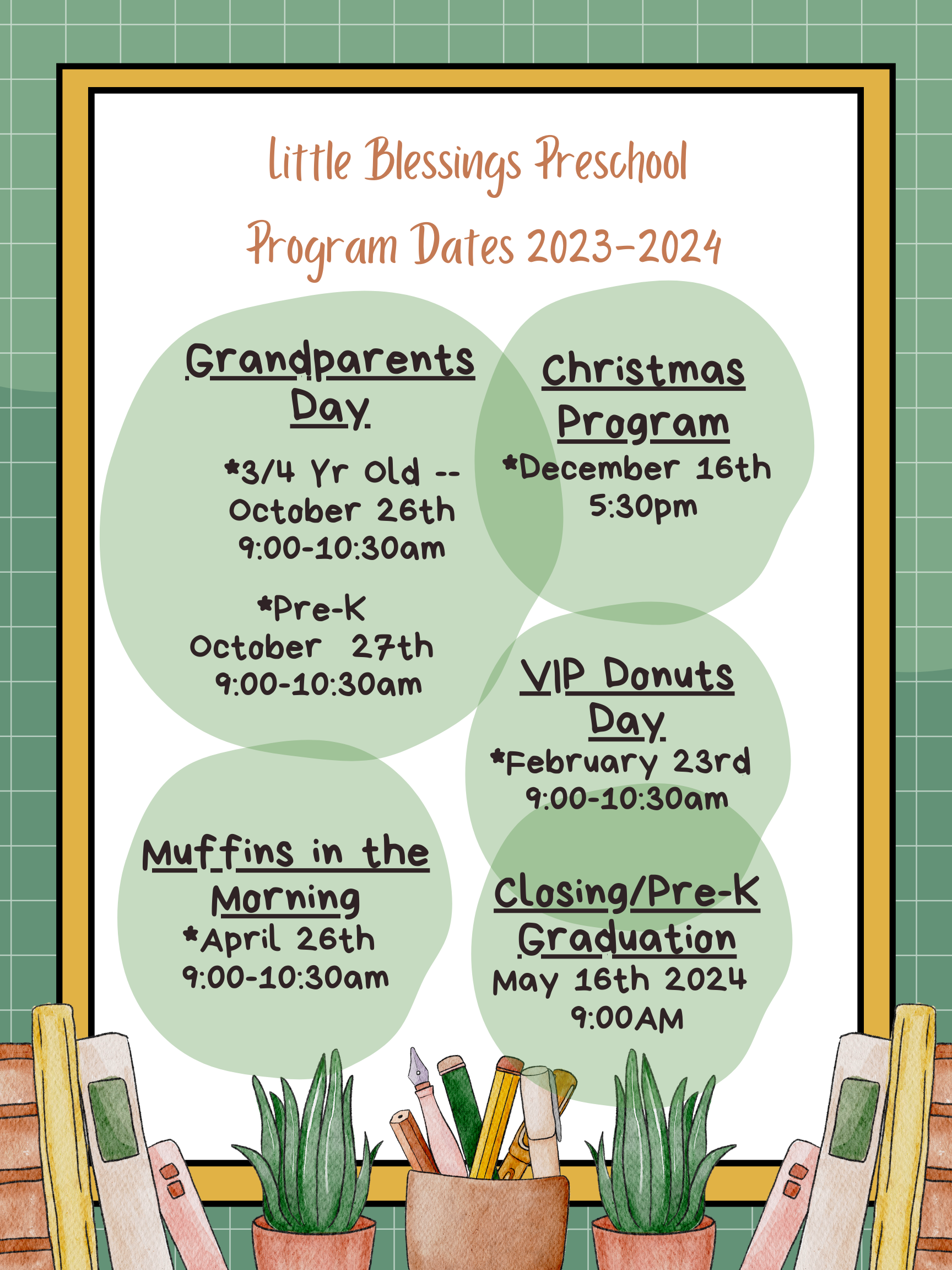program Dates