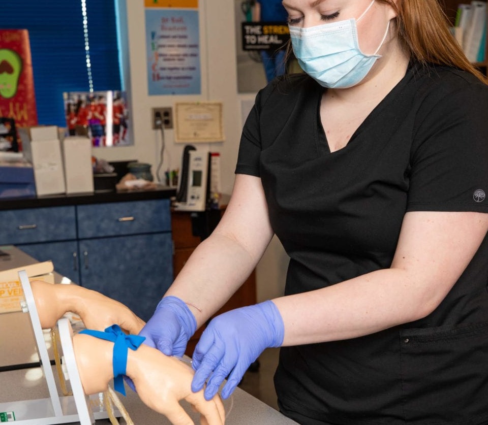 CTE Medical Assistant student