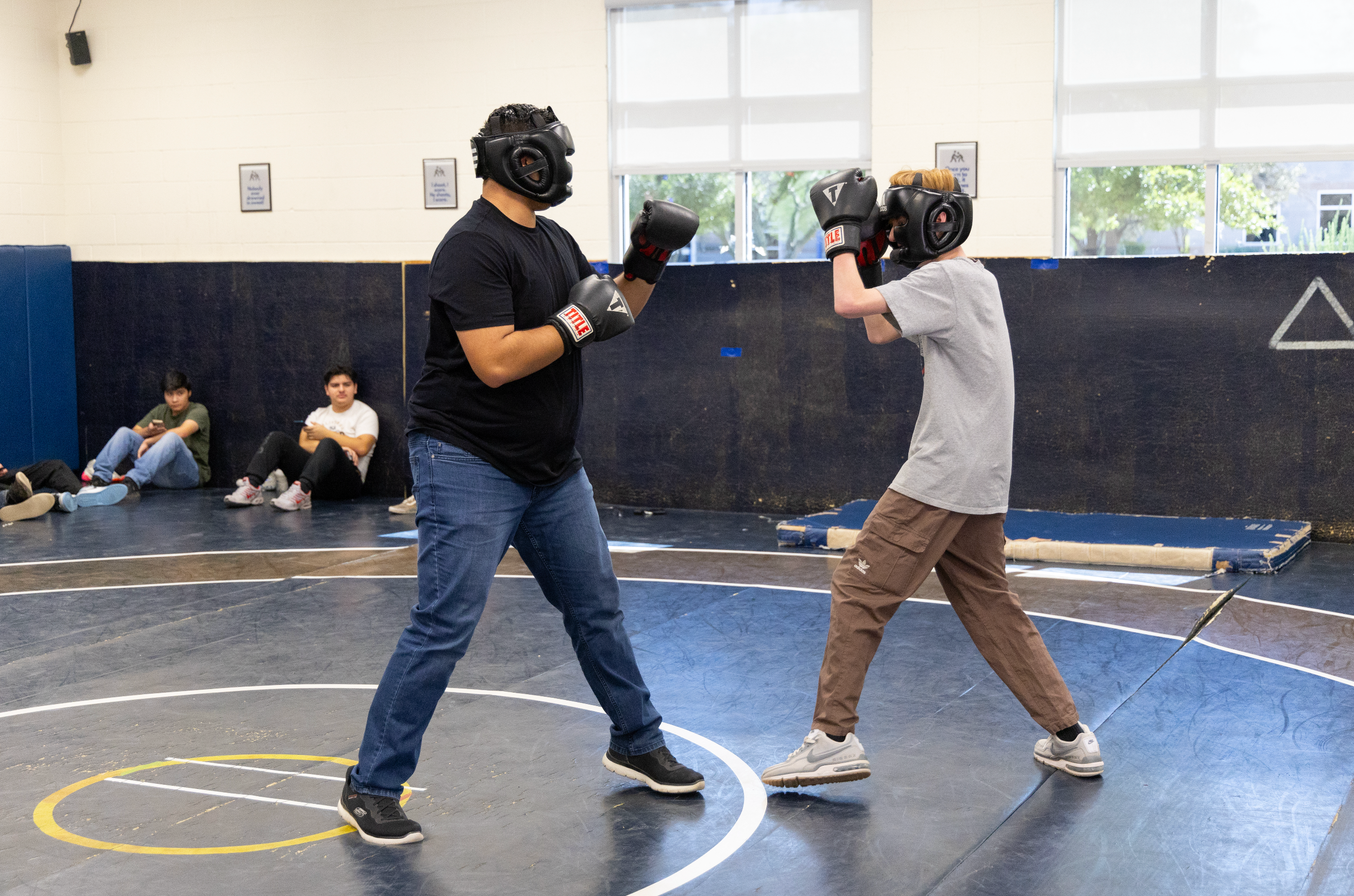 Law and Public Safety Students practicing self defense