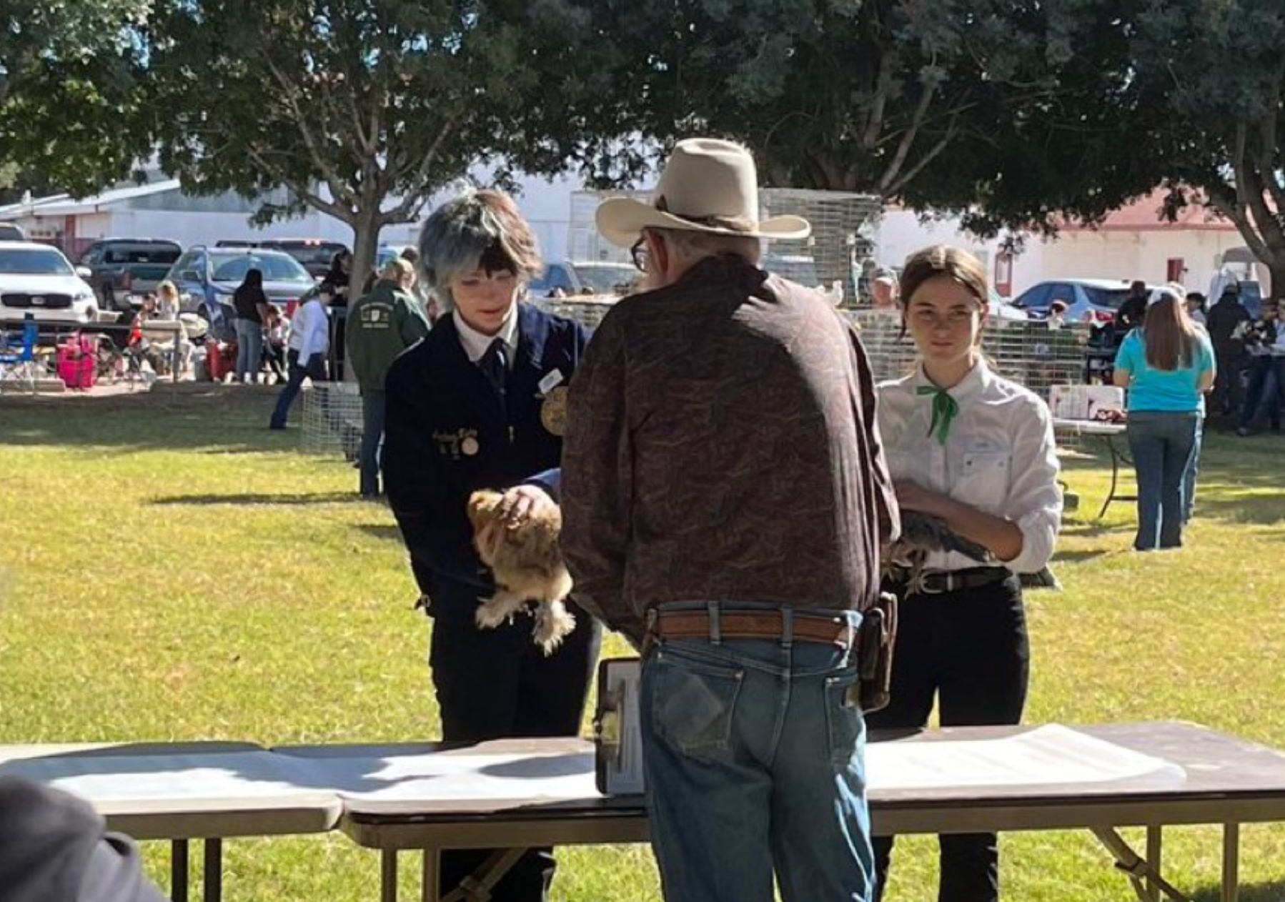 CTE student at FFA Event