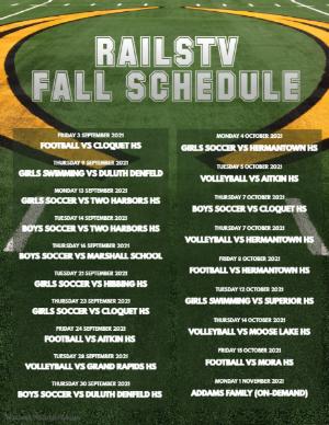  RAILSTV RELEASES FALL BROADCAST SCHEDULE