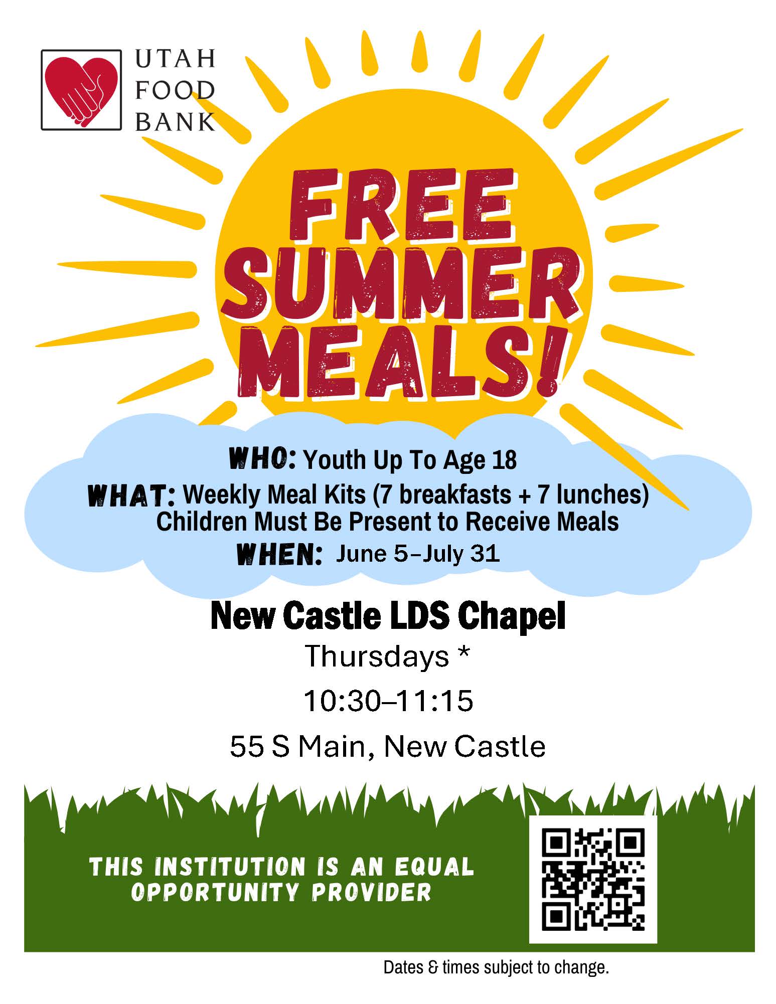 New Castle Summer Lunch flyer