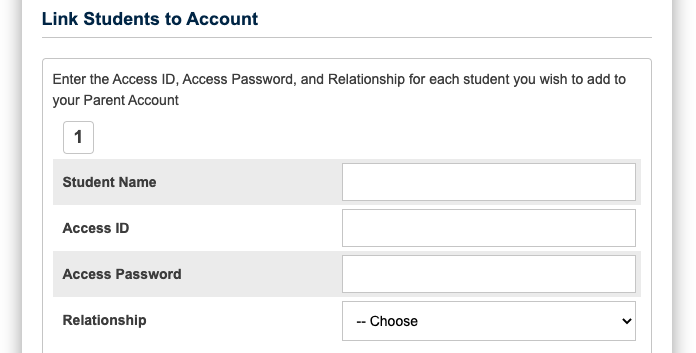 PowerSchool SIS link account