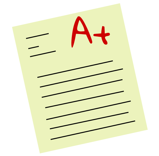 a plus on paper