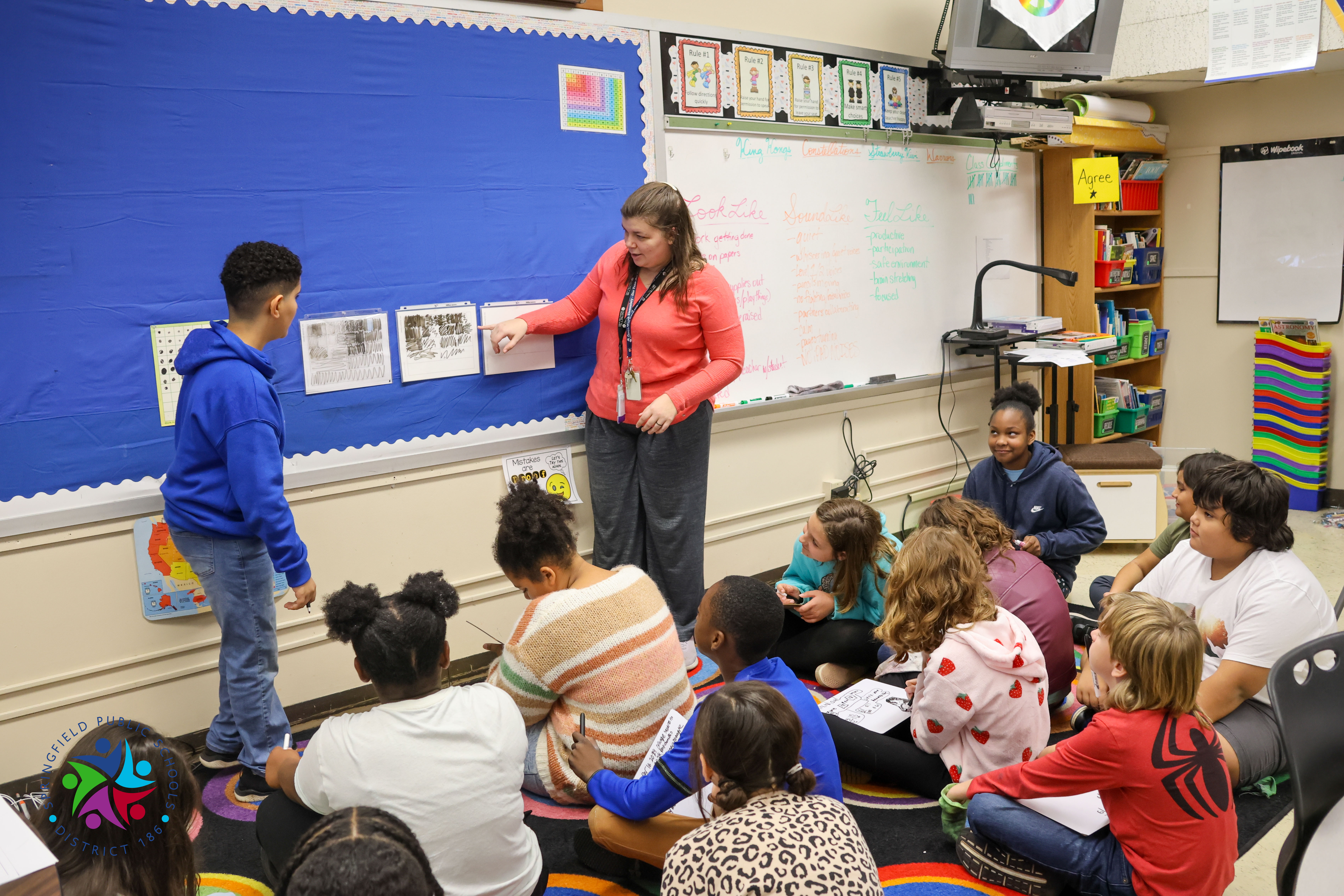 student learning in classroom