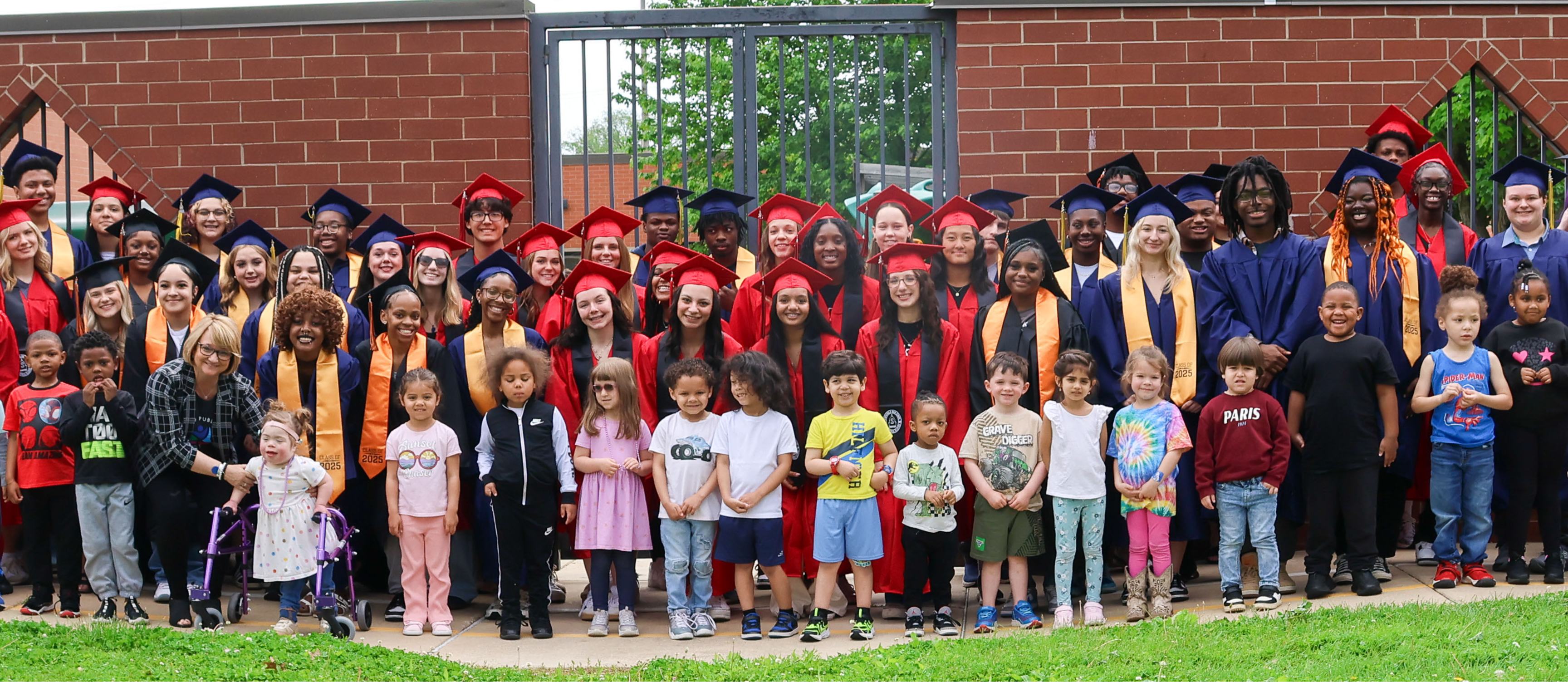 students at elc and grads