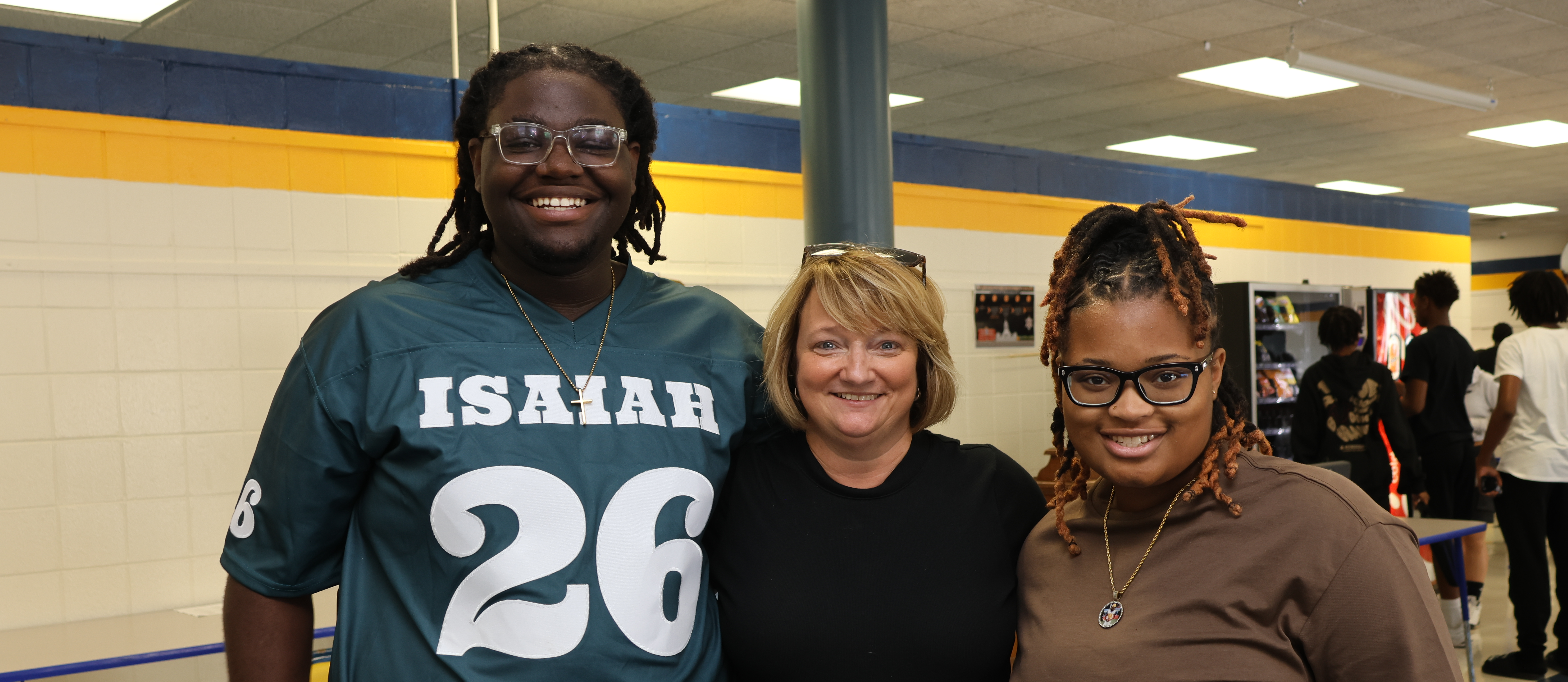 sshs students and superintendent 