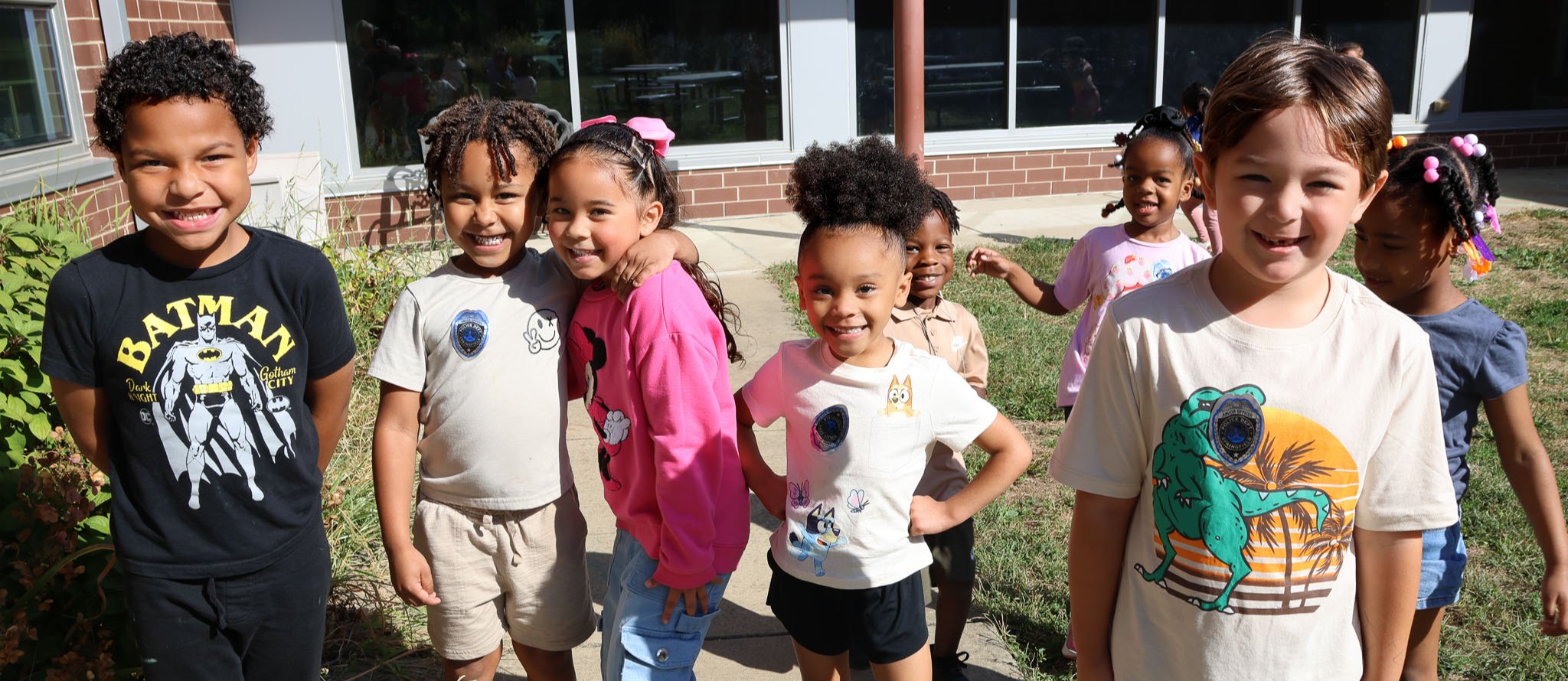 students at enos 