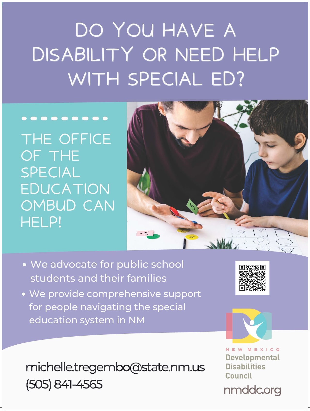 Do you have a disability or need help with special Ed?