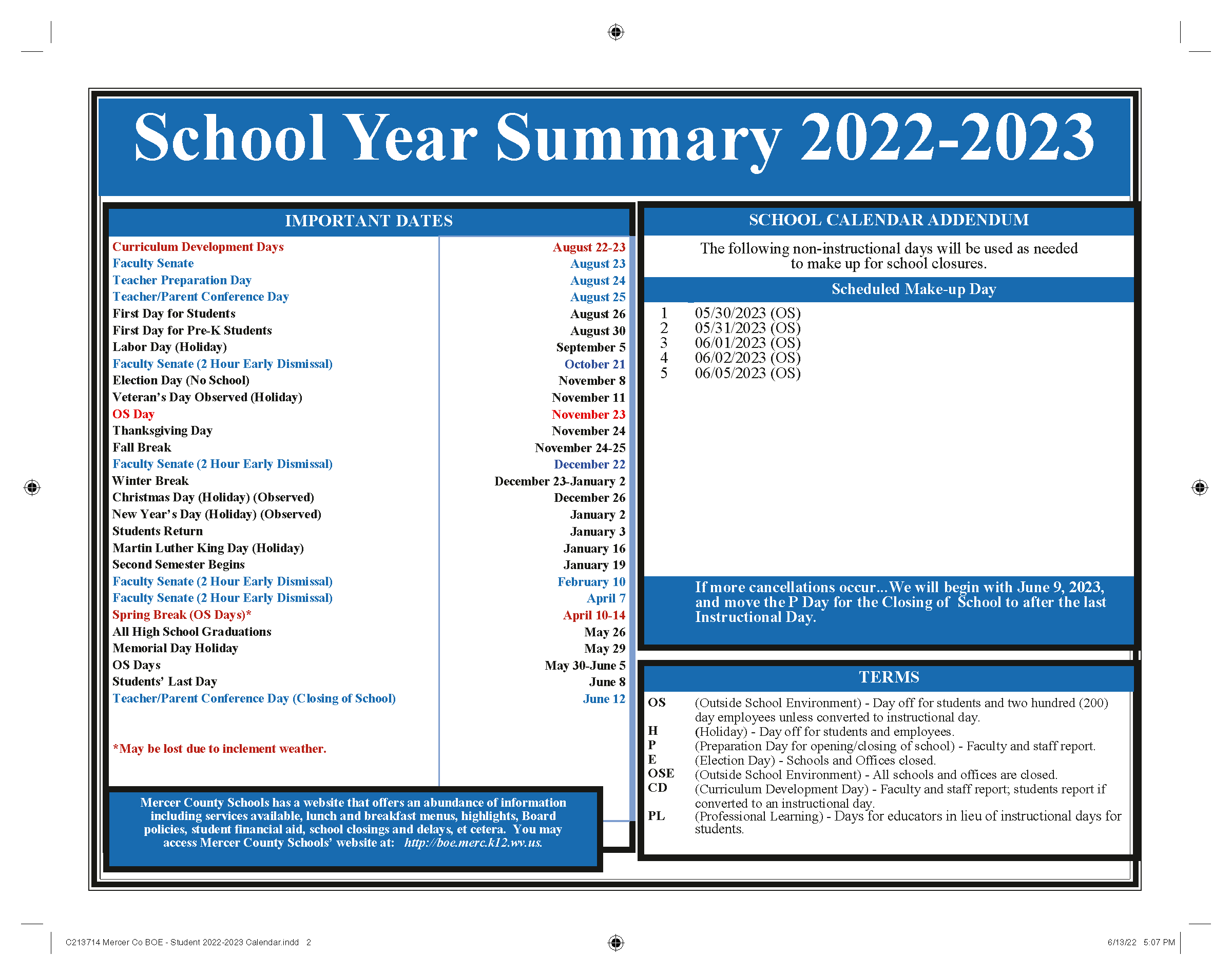 Mercer County Public Schools Calendar 2024 2025 MyCOLLEGEPOINTS