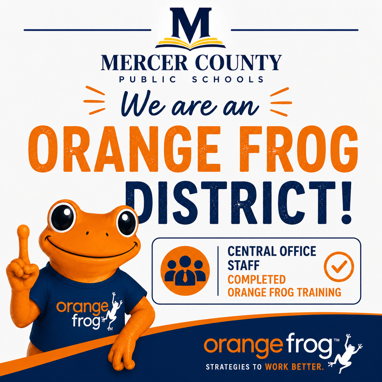 Orange Frog District Logo