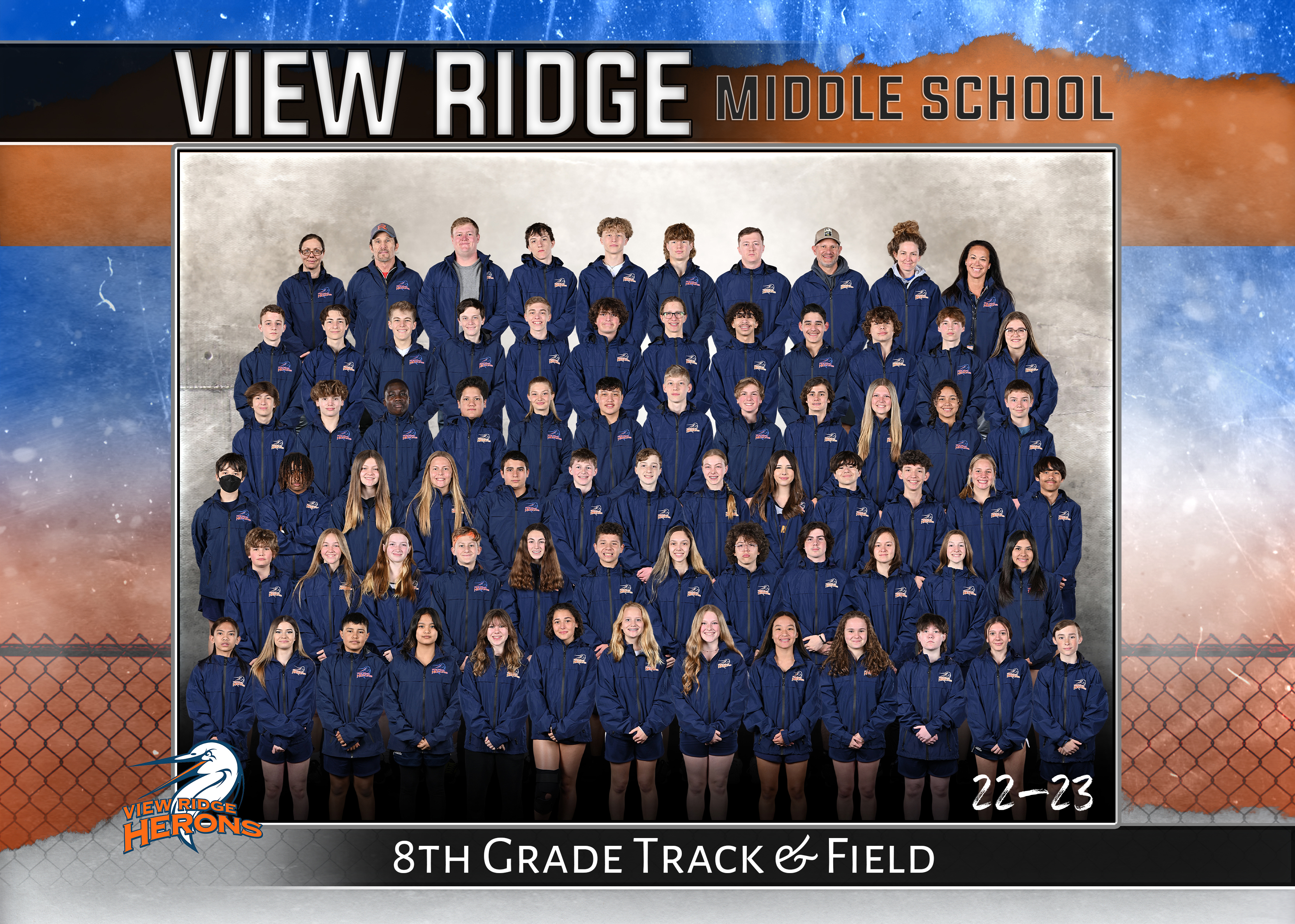 2023 8th Grade Track and Field Team