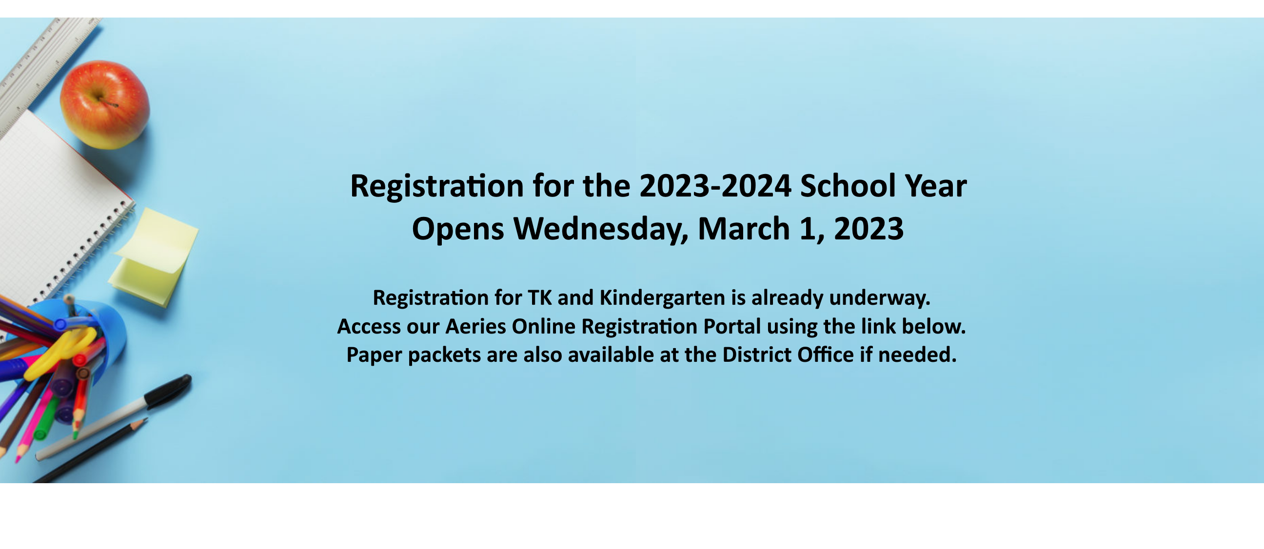 2023-2024 TK and Kindergarten Enrollment Underway