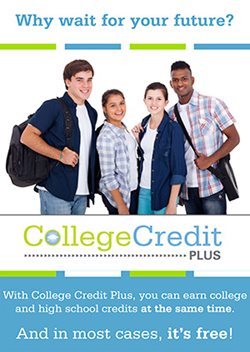 Highschool aged students standing together with backpacks on