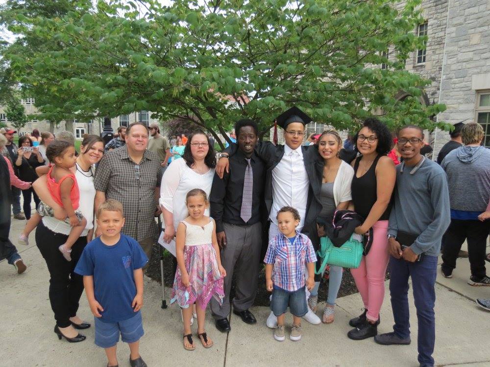Family at High School Graduation 