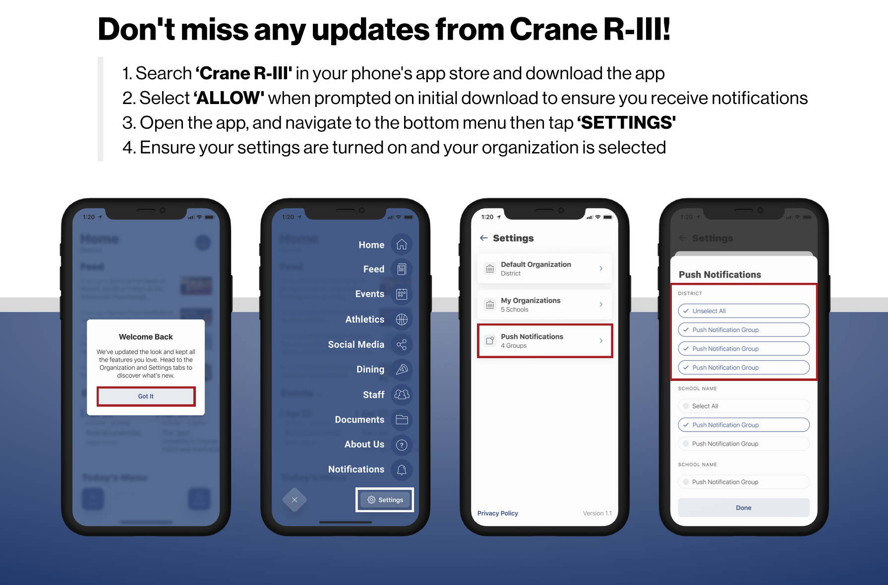 Don't miss any updates from Crane R-III!