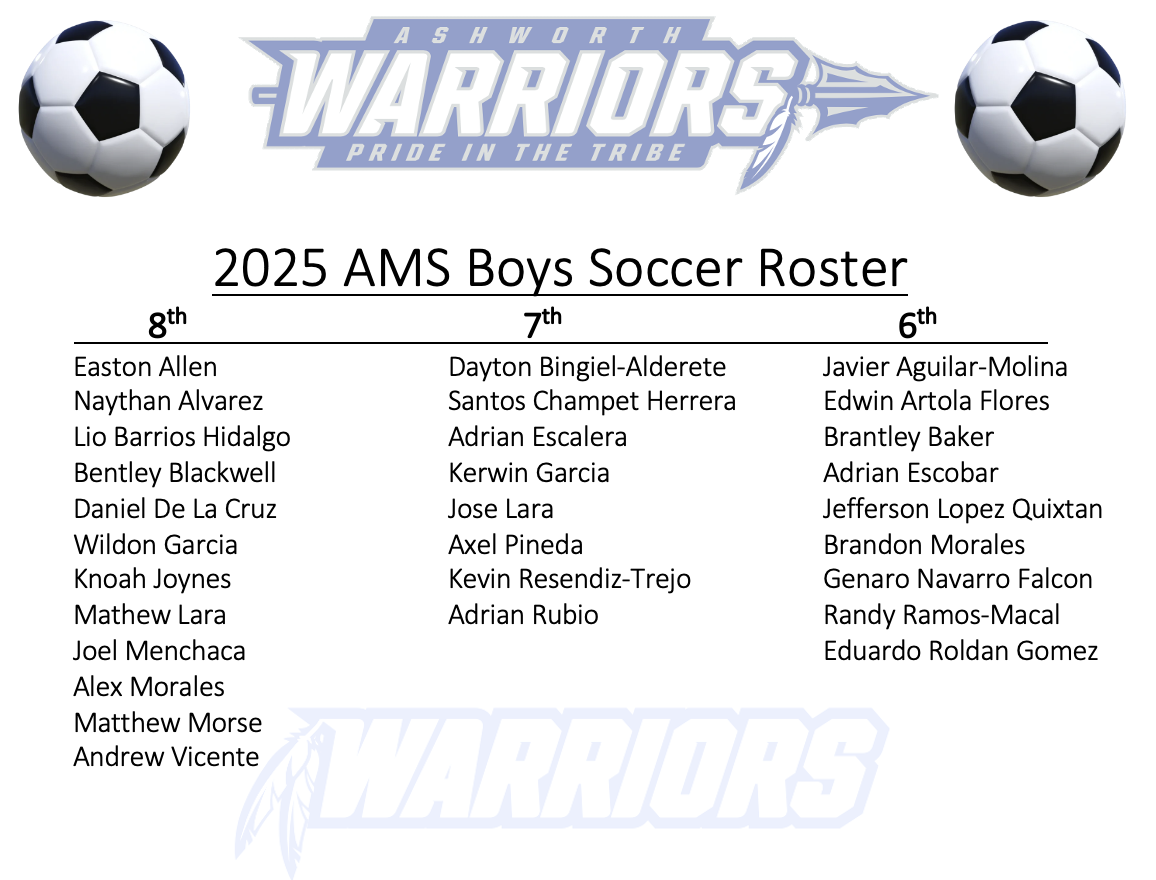 boys soccer roster