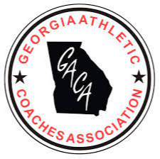 GA Athletic Coaches Association Button to Website and Logo