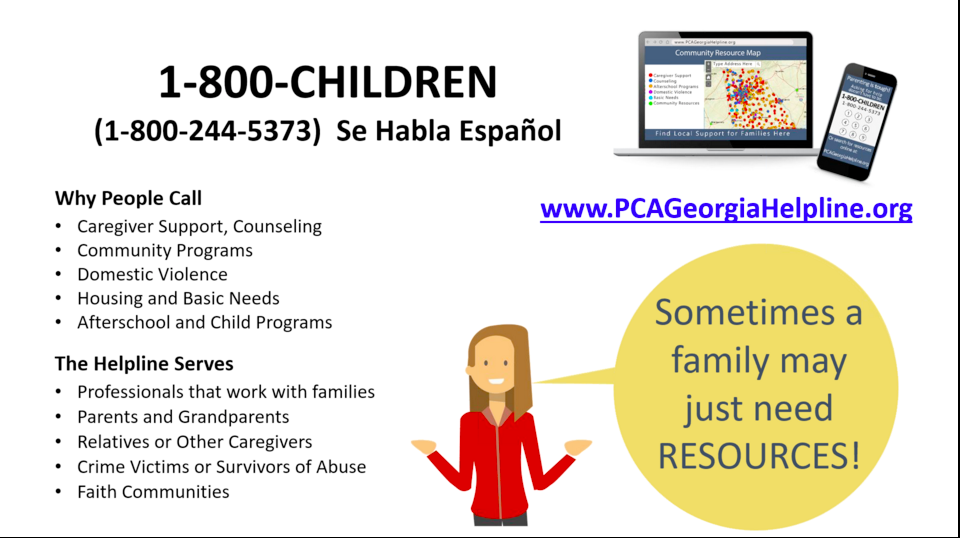 PCA Georgia Helpline