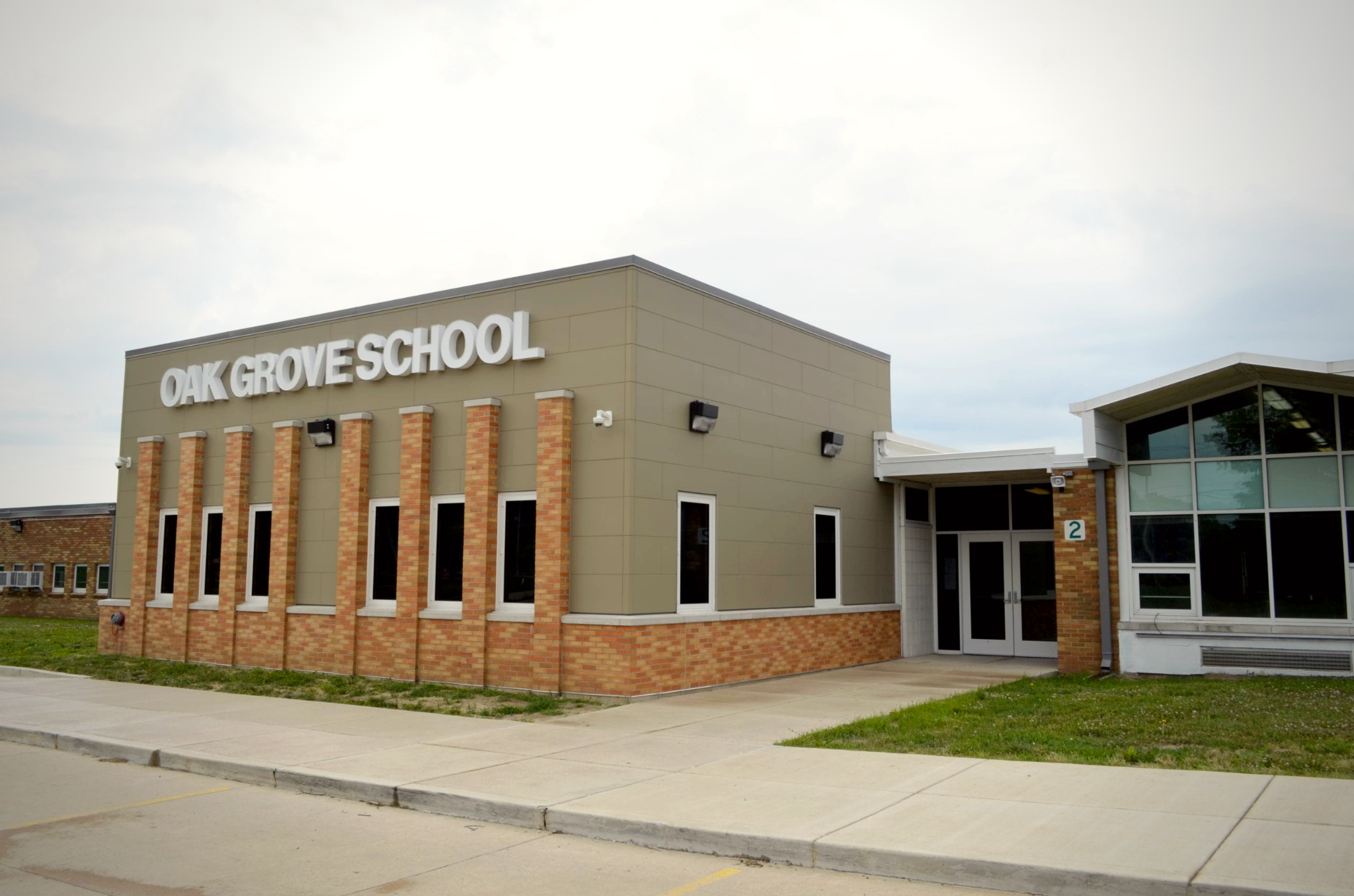 Oak Grove School Building Close Up
