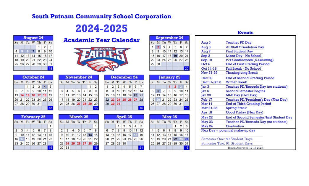 2024-2025 Corporation Calendar