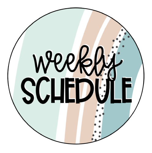 Weekly Schedule