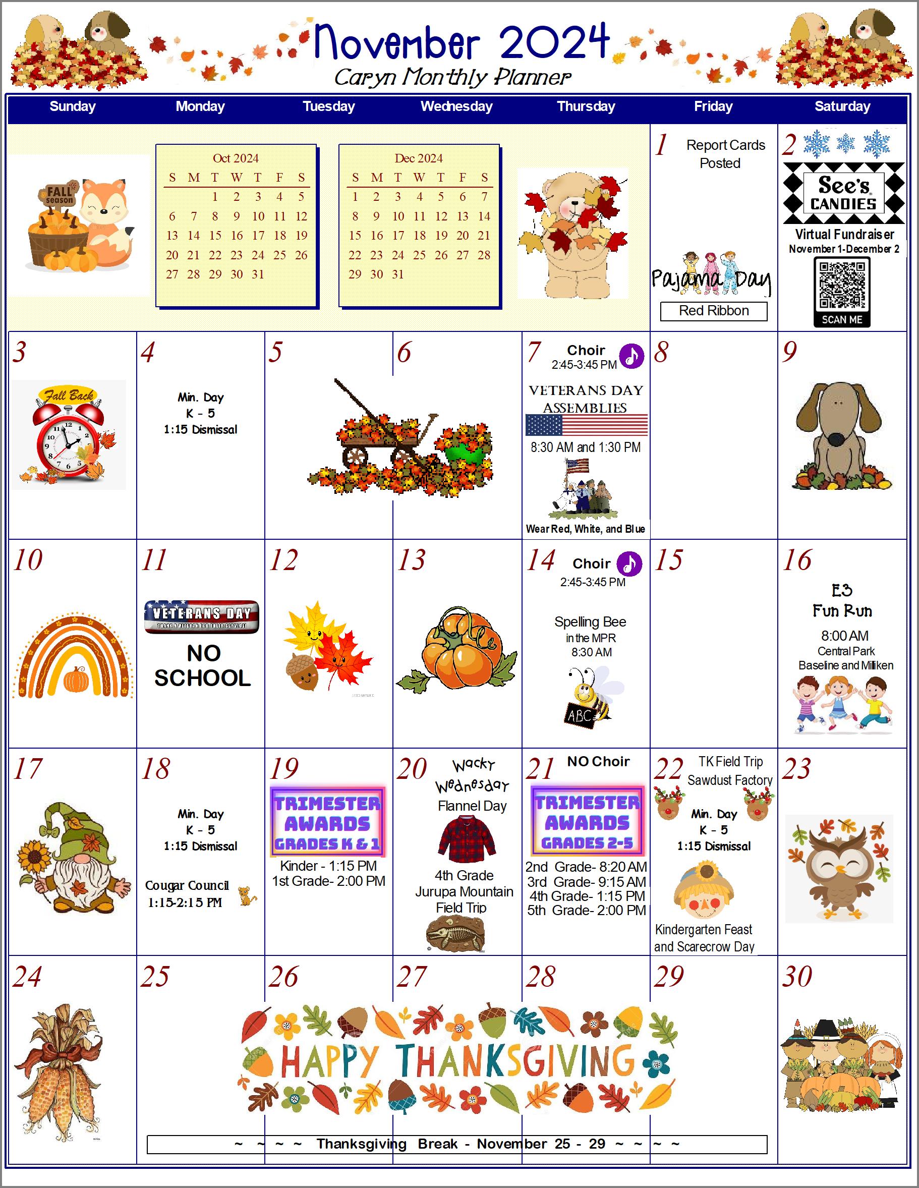 November Calendar