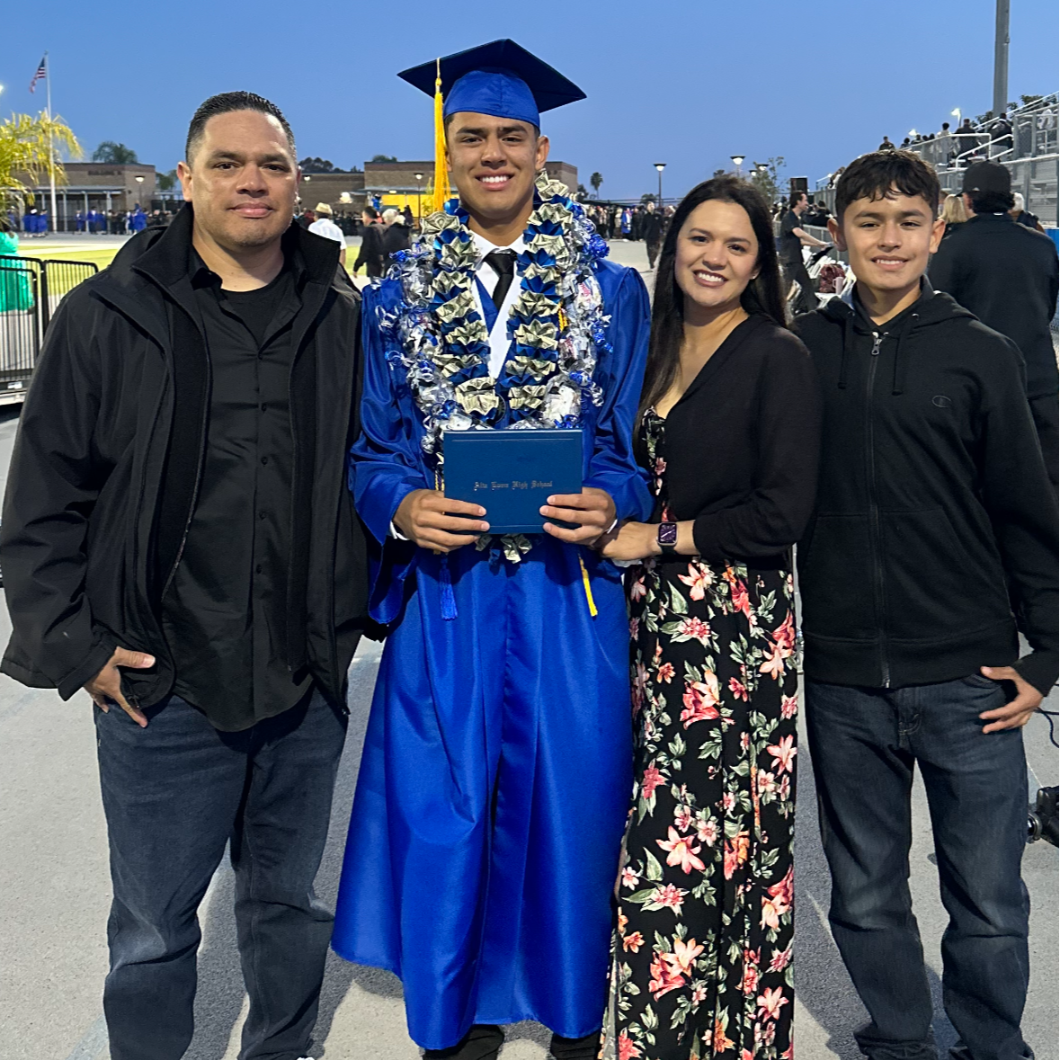 Mrs. Castaneda and her family