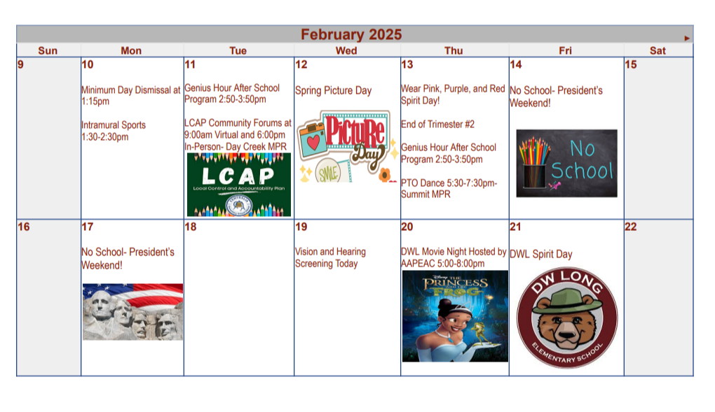 February Calendar Part 2