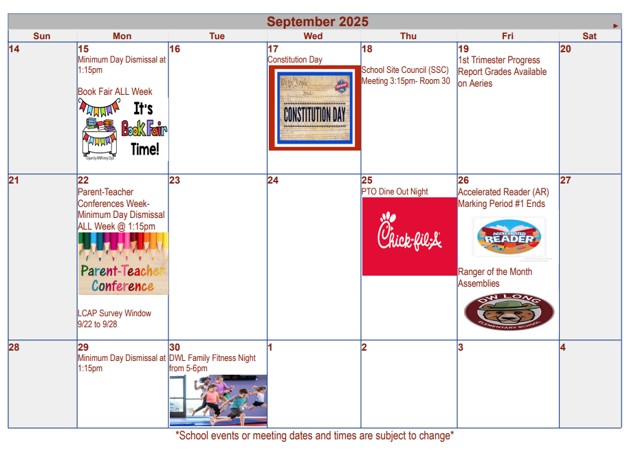 September Calendar part 2