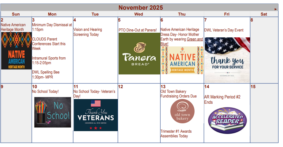 November Calendar part 1