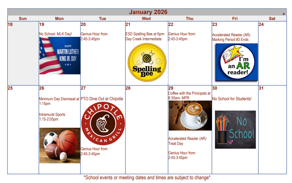 January Calendar part 2