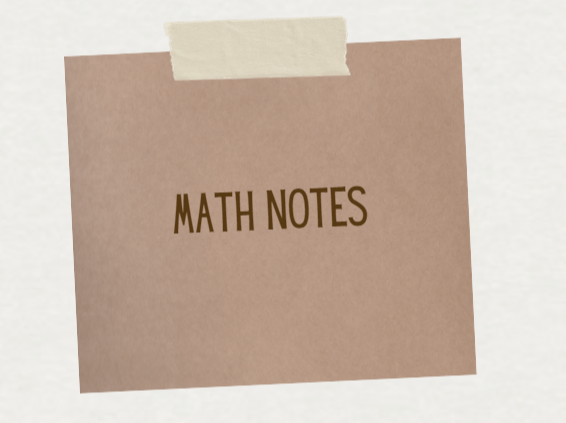 Math notes