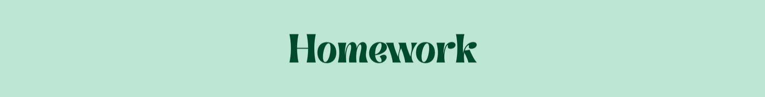 Homework banner