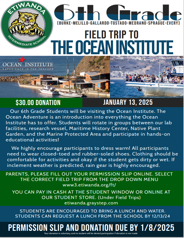 FIELD TRIP FLYER