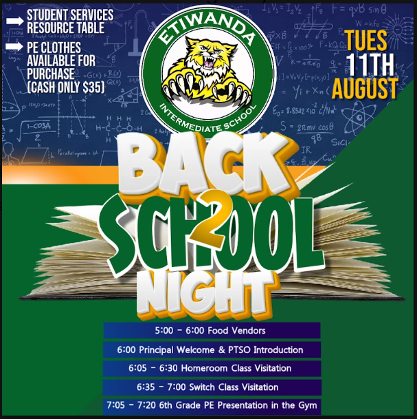 Back to School Night Schedule and Rooms App Information