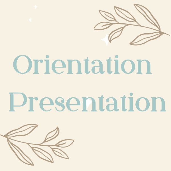 orientation presentation button
