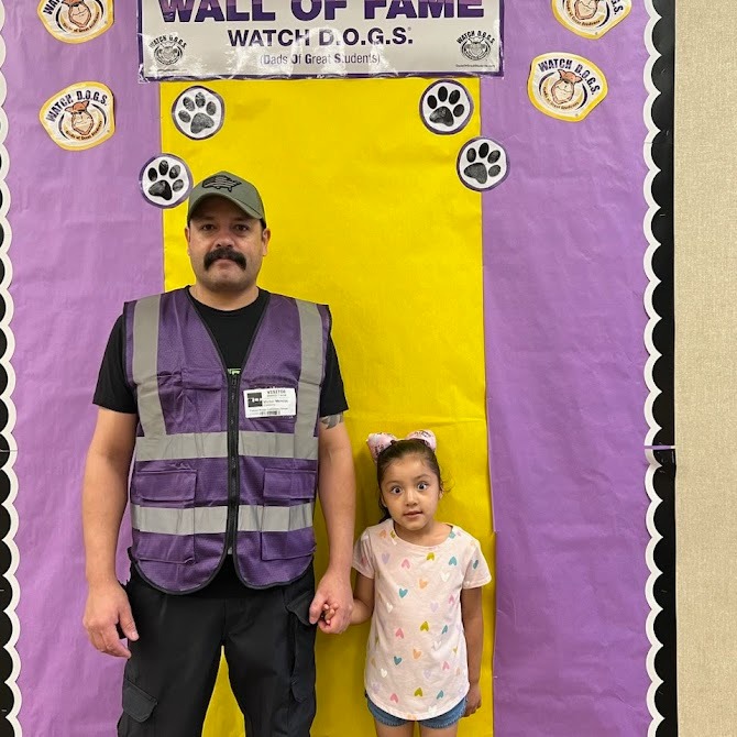 Students with their Watch D.O.G. dads!