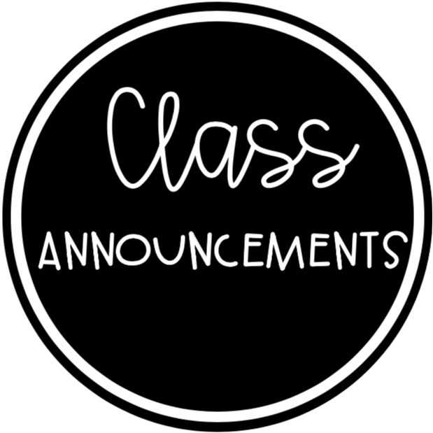 Class Annoucements