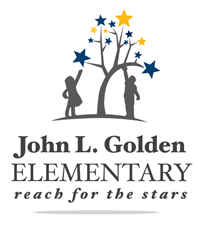 john l golden school logo